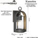 Kamstra 1 Light 14 inch Oil Rubbed Bronze/Gold Outdoor Wall Mount, Great Outdoors